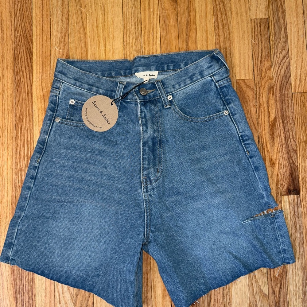 Women's Blue Denim Shorts